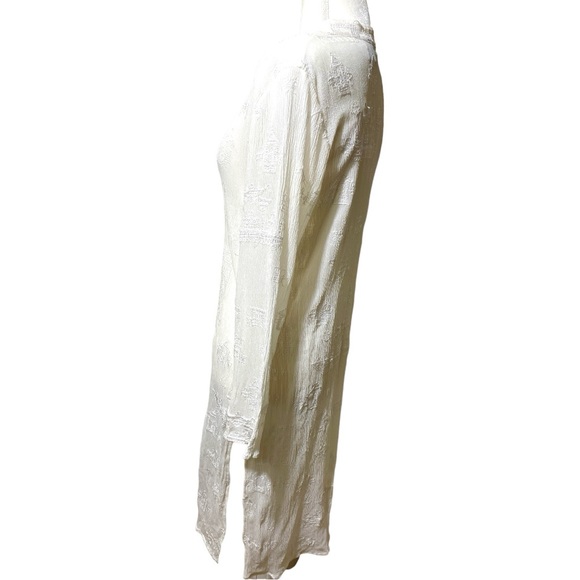 Chico’s Embroidered Silk Tunic Sz 1 (M) - Picture 4 of 11
